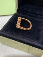 ¡®Loco¡¯CLOVER RIVERSIBLE ROSE GOLD RING