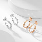 ¡®Loco¡¯BEE LOVE DIAMOND HOOP EARRINGS