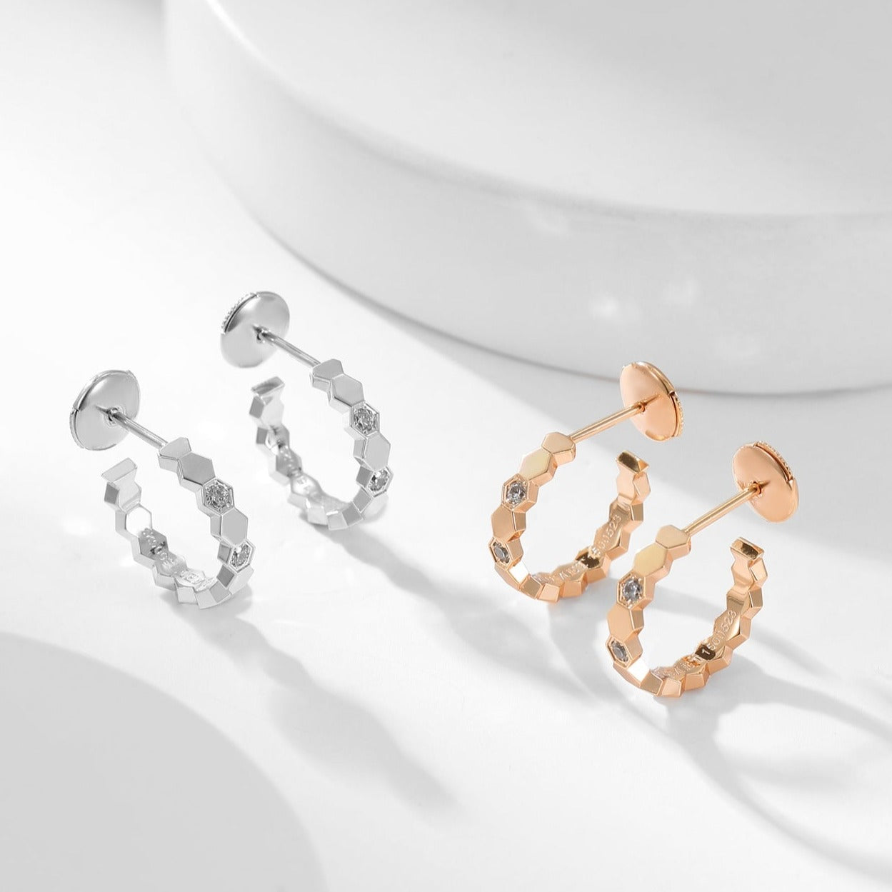¡®Loco¡¯BEE LOVE DIAMOND HOOP EARRINGS