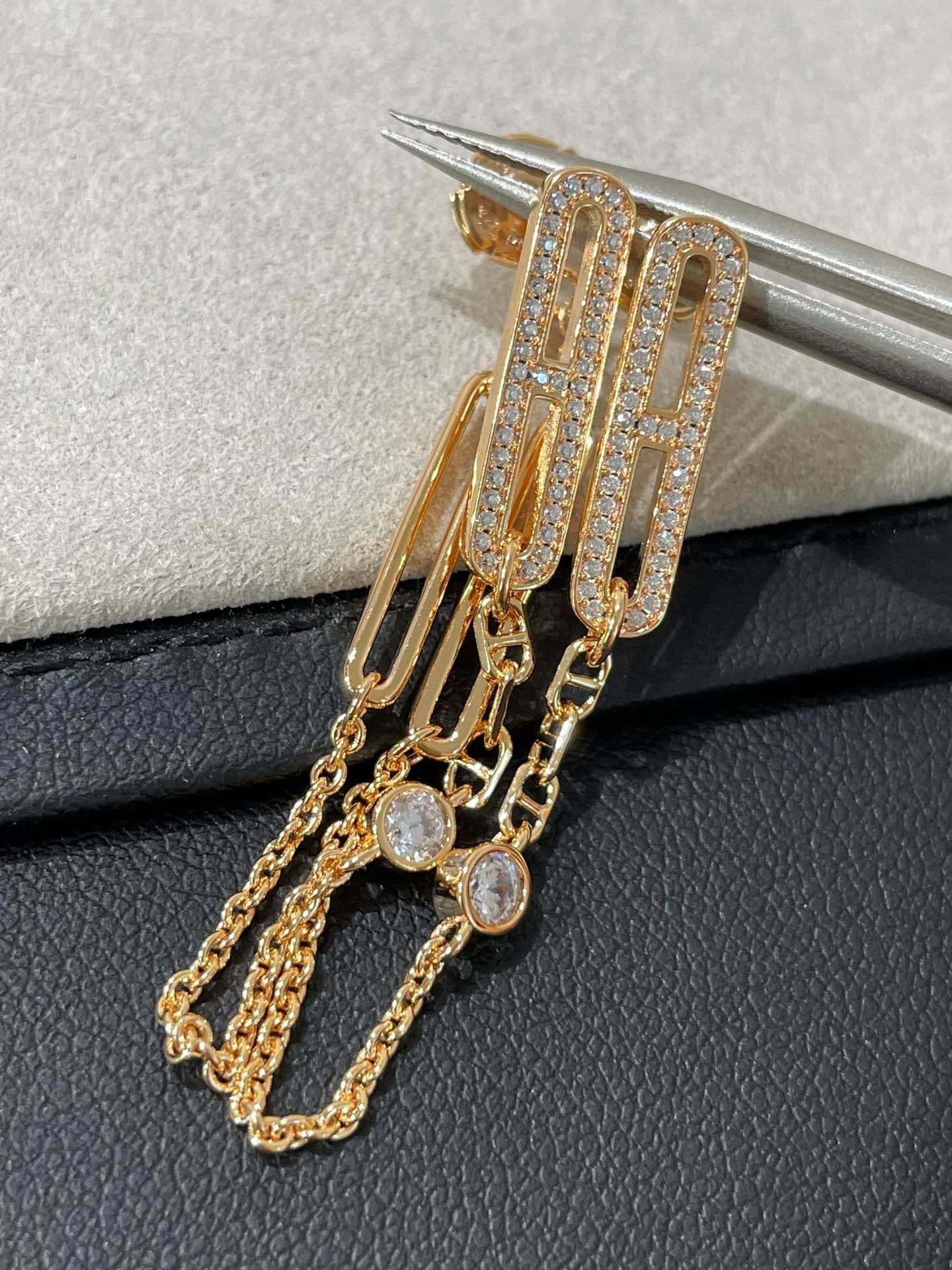 ¡®Loco¡¯CHAINE CHAOS DIAMOND DROP EARRINGS