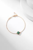 ¡®Loco¡¯CLOVER BRACELET MALACHITE 1 MOTIF