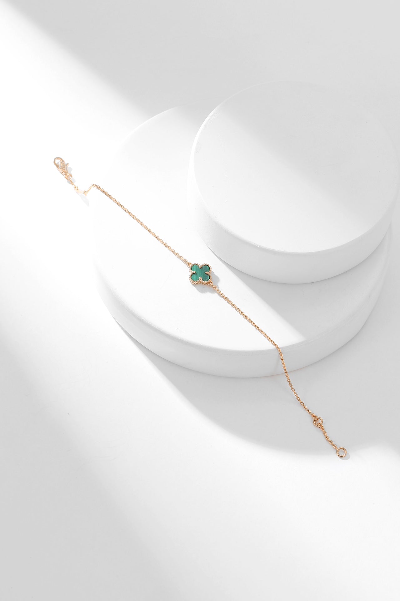 ¡®Loco¡¯CLOVER BRACELET MALACHITE 1 MOTIF