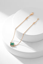 ¡®Loco¡¯CLOVER BRACELET MALACHITE 1 MOTIF