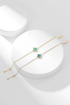 ¡®Loco¡¯CLOVER BRACELET MALACHITE 1 MOTIF