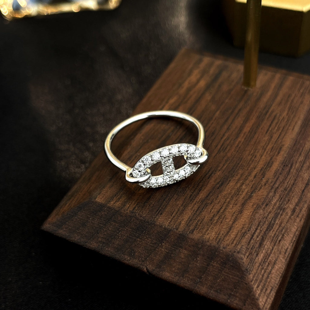 ¡®Loco¡¯RONDE SMALL SILVER DIAMOND RING