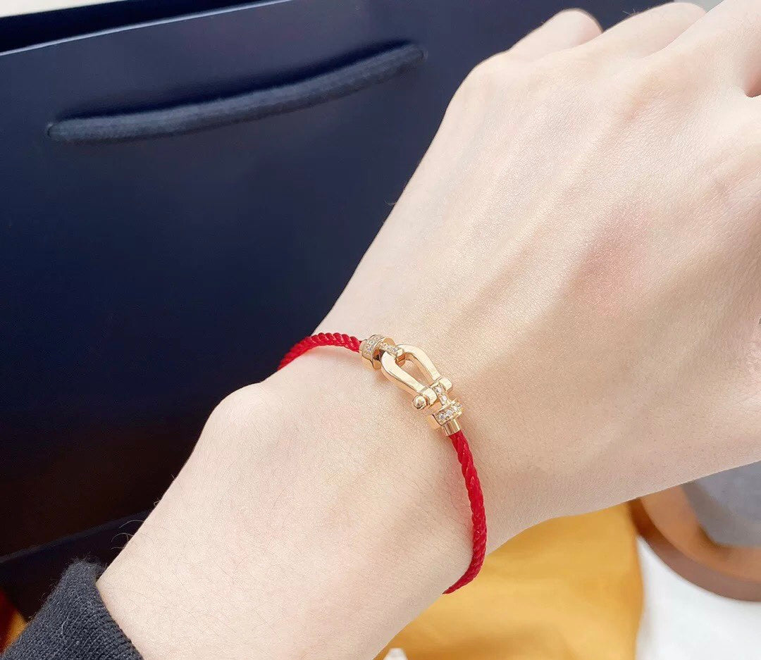 ¡®Loco¡¯FORCE 10 HALF DIAMOND PINK GOLD RED CORDERI LARGE AND MEDIUM MODEL