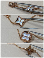 ¡®Loco¡¯STAR AND SUN 5 MOTIF MOP PINK GOLD BRACELET