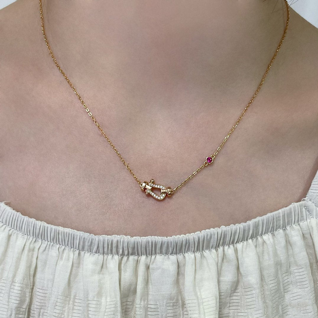 ¡®Loco¡¯FORCE 10 DIAMOND PINK GOLD NECKLACE