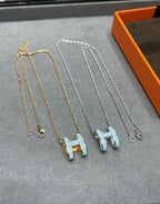 ¡®Loco¡¯POP H SKY BLUE NECKLACE