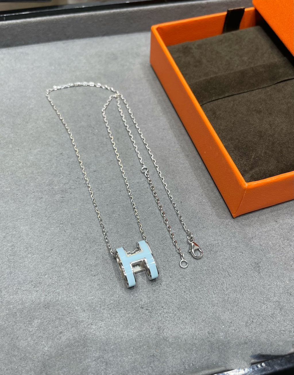 ¡®Loco¡¯POP H SKY BLUE NECKLACE
