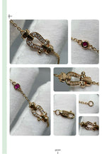 ¡®Loco¡¯FORCE 10 DIAMOND CHAIN LINK PINK GOLD BRACELET