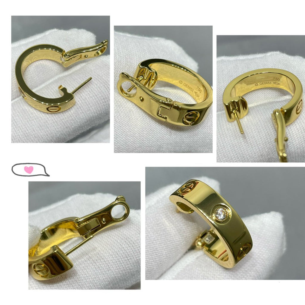 ¡®Loco¡¯LOVE 5.5MM 1 DIAMOND EARRINGS