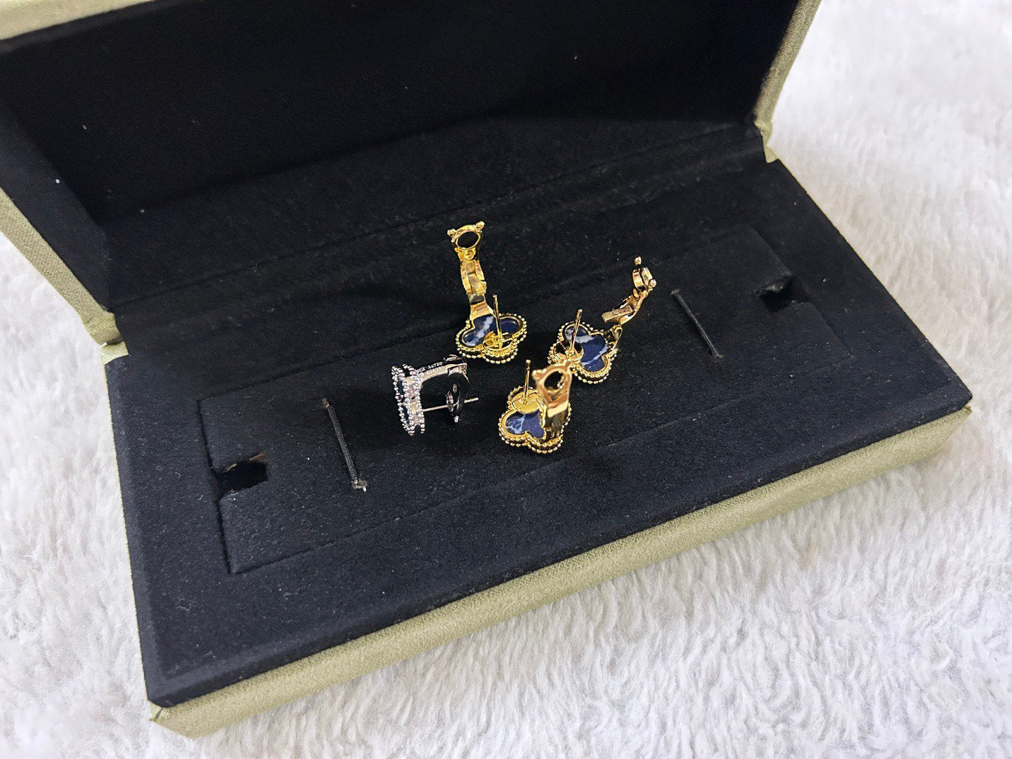 ¡®Loco¡¯CLOVER PIETERSITE MEDIUM STUD EARRINGS
