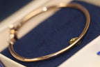 ¡®Loco¡¯IDYLLE PINK GOLD OPEN BRACELET DIAMOND PAVED