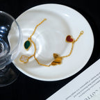 ¡®Loco¡¯LUCKY SPRING 5 MOTIF GOLD BRACELET