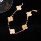 [Loco]New CLOVER WHITE PEARL MOP 5 MOTIF BRACELET COLLECTION