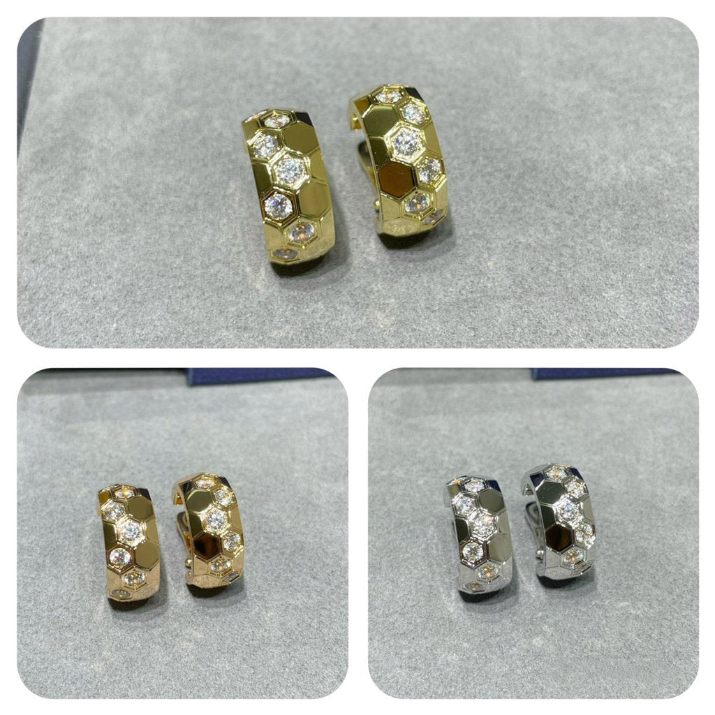 ¡®Loco¡¯BEE LOVE DIAMOND HOOP EARRINGS