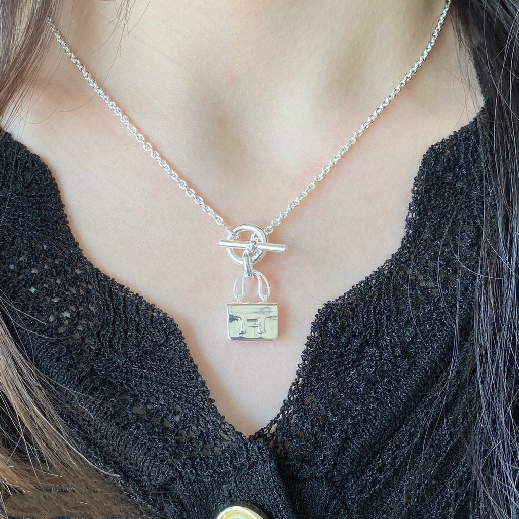 ¡®Loco¡¯CONSTANCE PEDANT SILVER NECKLACE