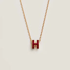¡®Loco¡¯HM CLIC RED ENAMEL GOLD NECKLACE