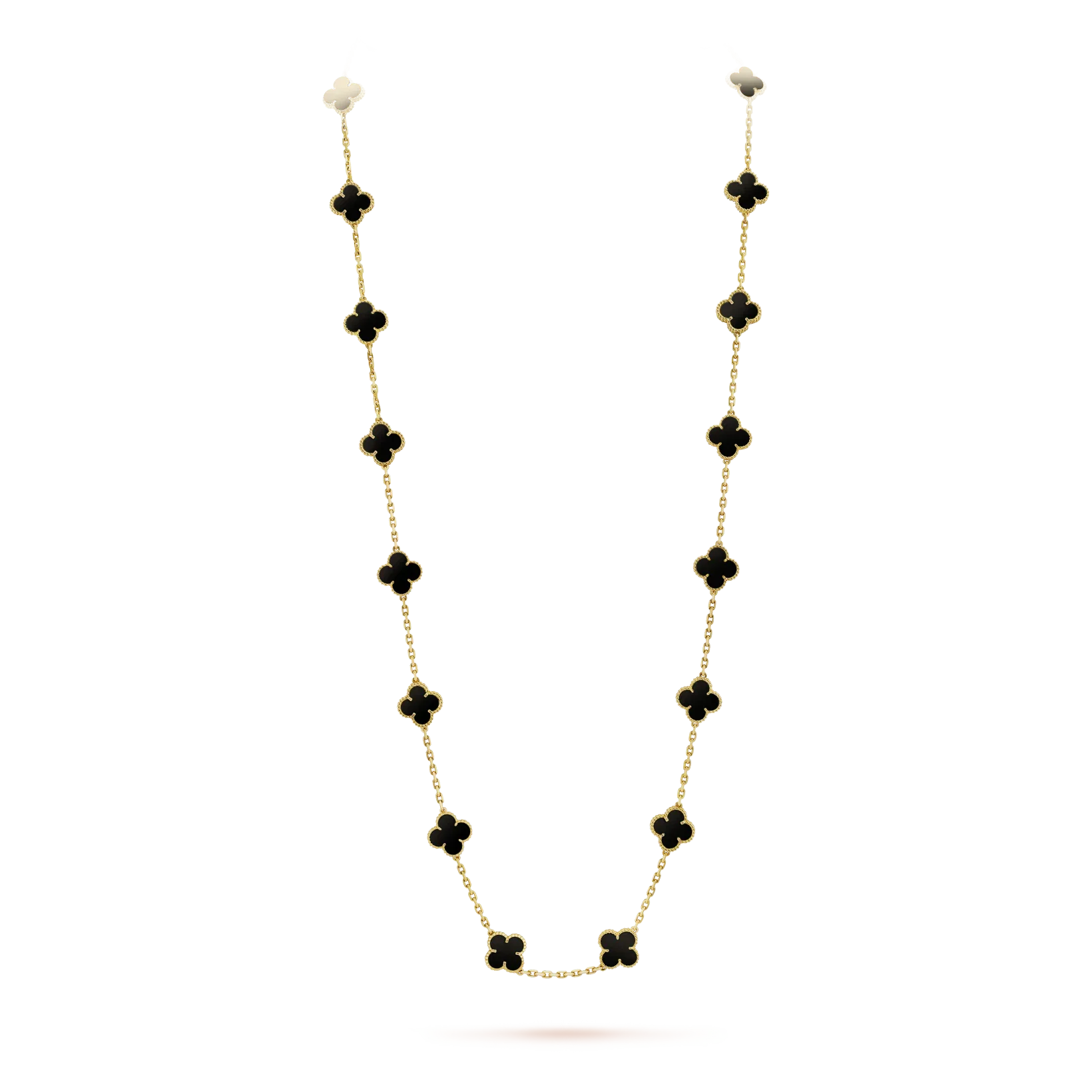 ¡®Loco¡¯CLOVER 20 MOTIFS ONYX NECKLACE