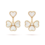 ¡®Loco¡¯CLOVER SWEET WHITE MOP EARRINGS