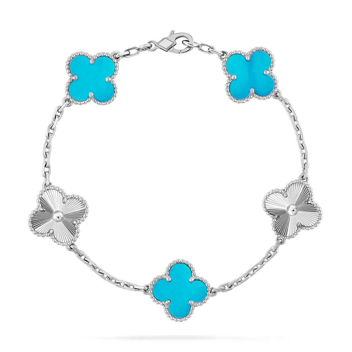 [Loco]New  CLOVER 5 MOTIF TURQUOISE BRACELET COLLECTION