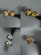 [Loco] CHRRTAH-PRINT STUD EARRINGS, THREE COLORS