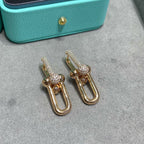 [Loco ] TF U-shaped diamond earrings
