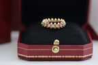 [Loco ] Double‑Row Spike Full‑Diamond Band Ring