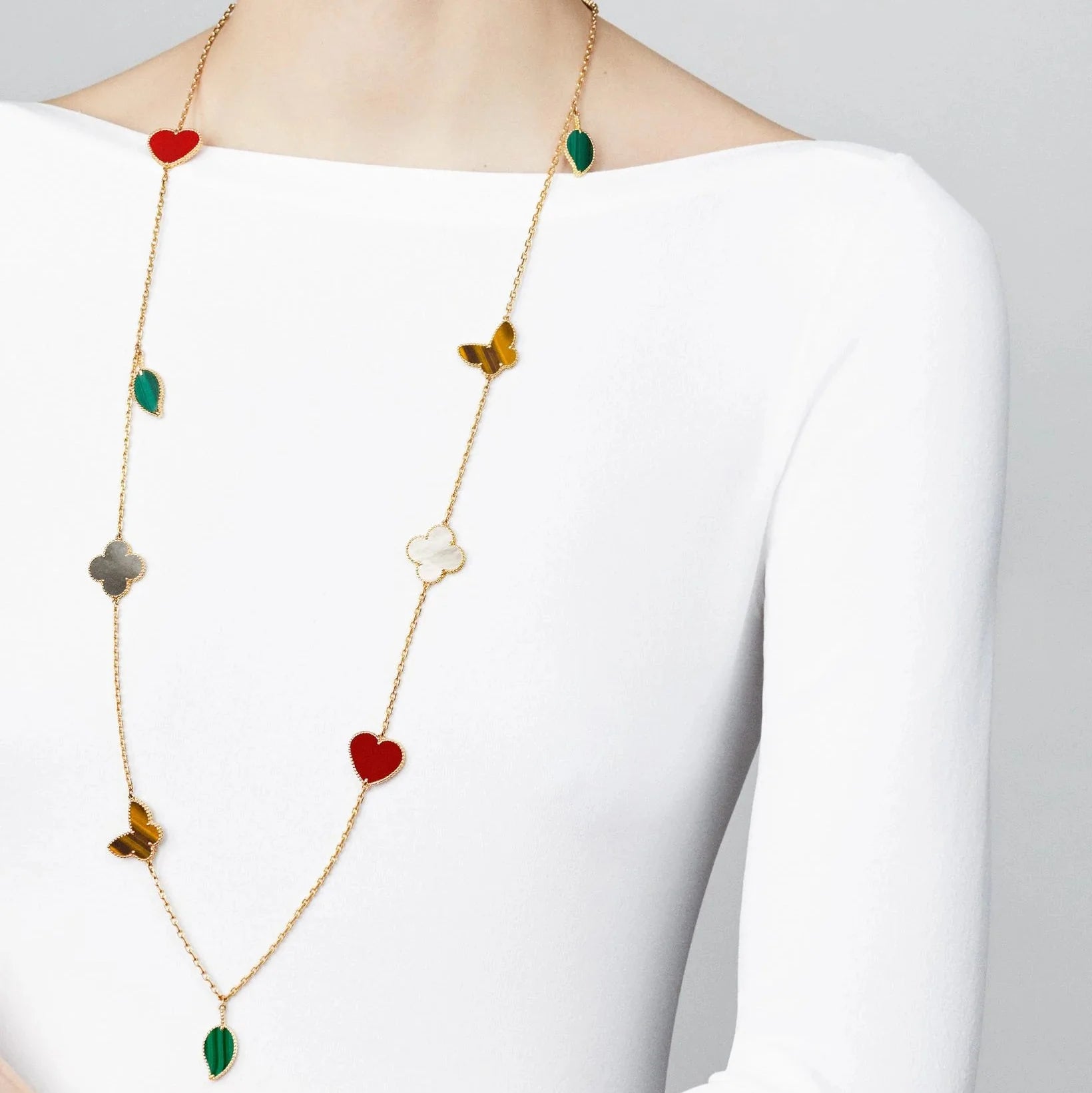 [Loco] Lucky Alhambra Long Necklace-12 Designs