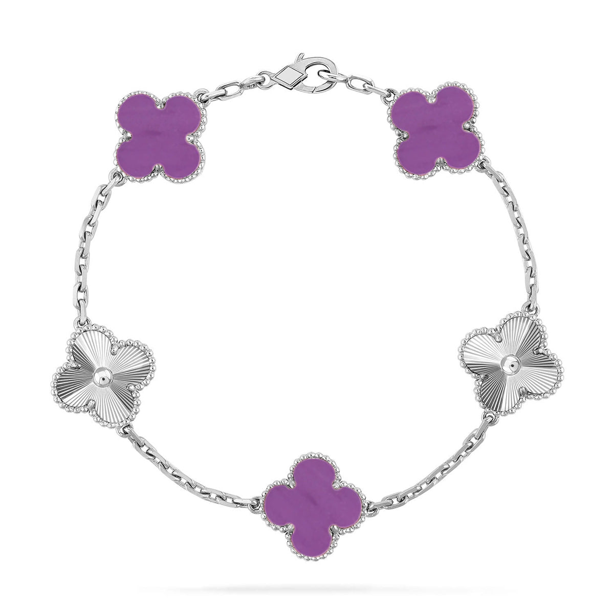 [Loco]New  CLOVER 5 MOTIF VIOLET BRACELET COLLECTION