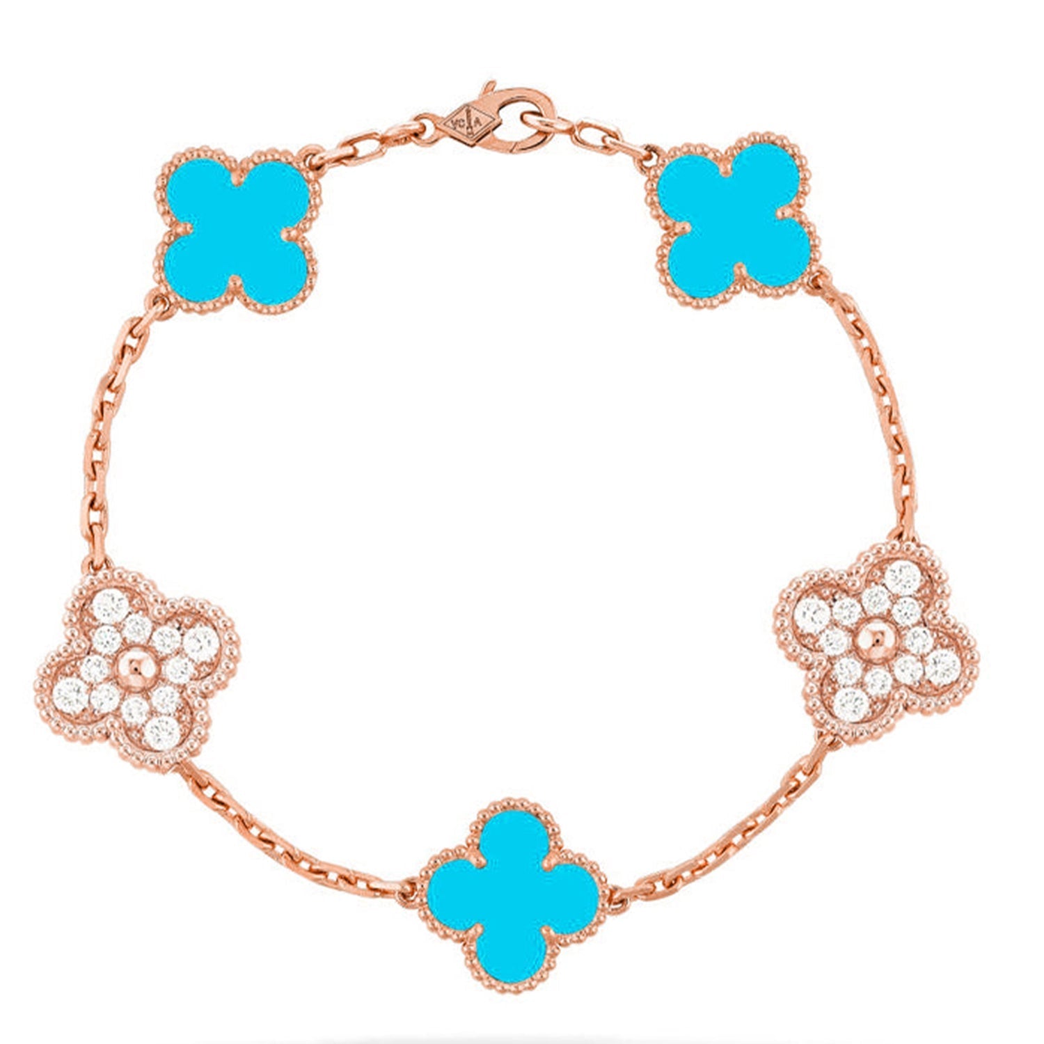 [Loco]New  CLOVER 5 MOTIF TURQUOISE BRACELET COLLECTION