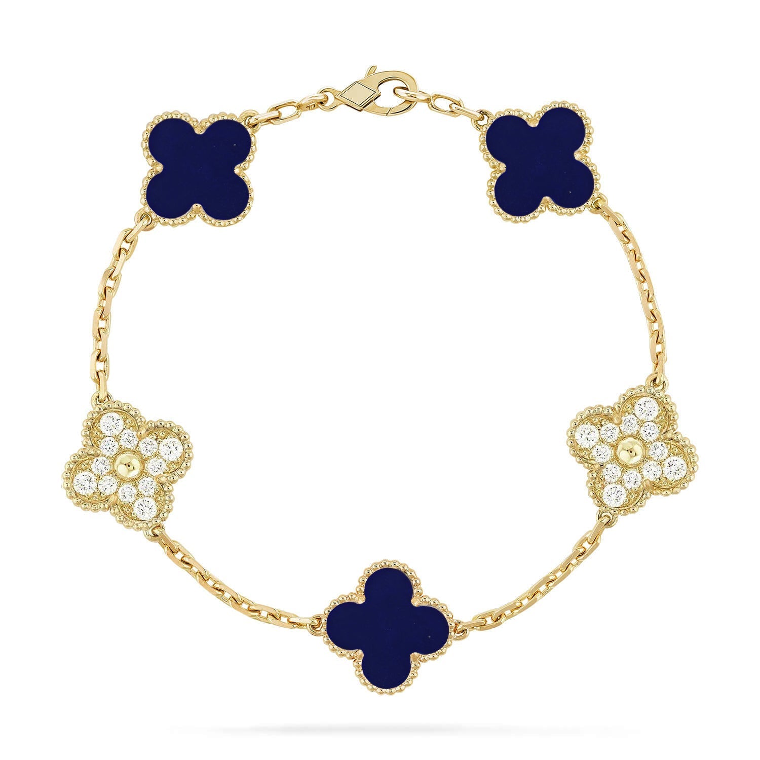 [Loco]New CLOVER 5 MOTIF LAPIS LAZULI BRACELET COLLECTION