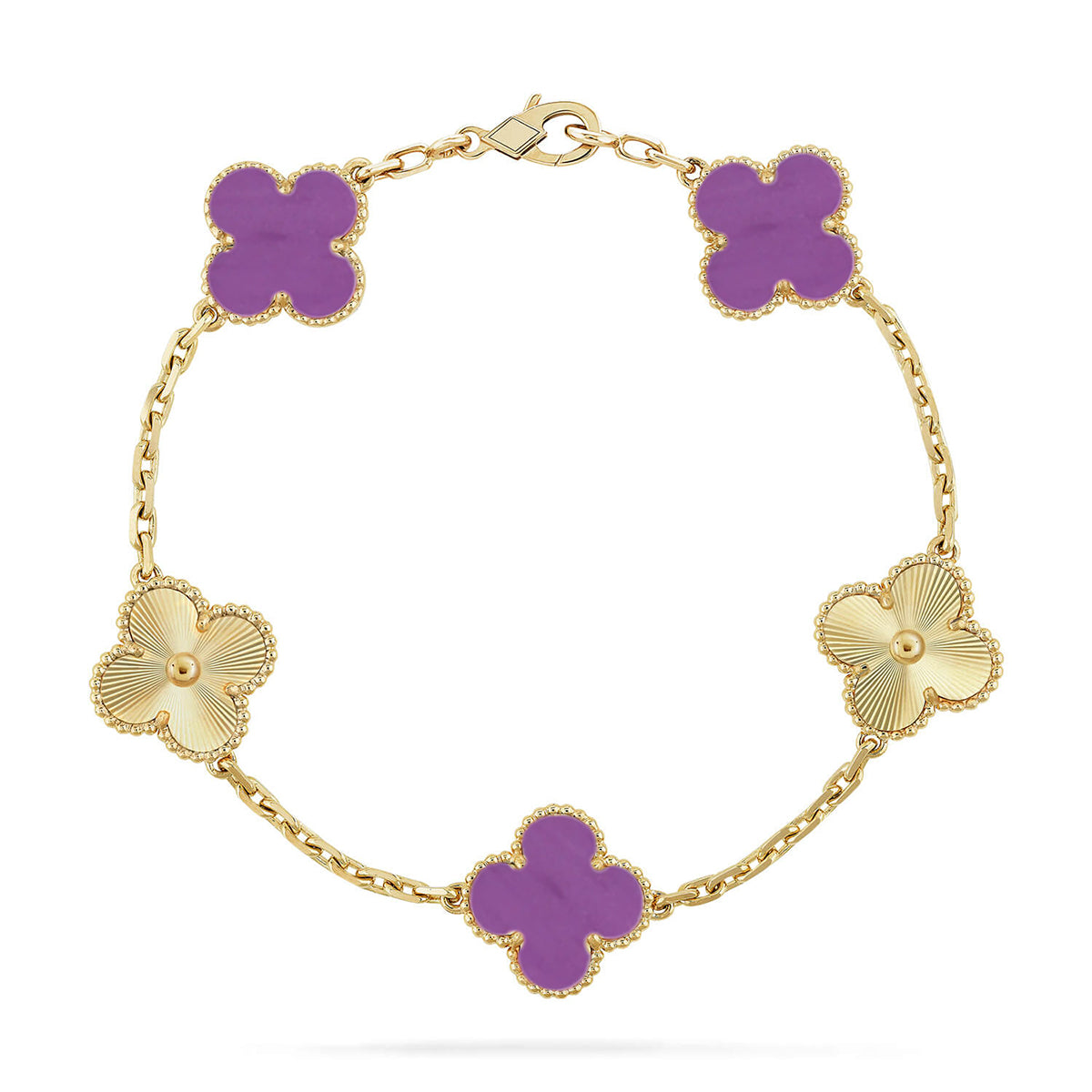 [Loco]New  CLOVER 5 MOTIF VIOLET BRACELET COLLECTION