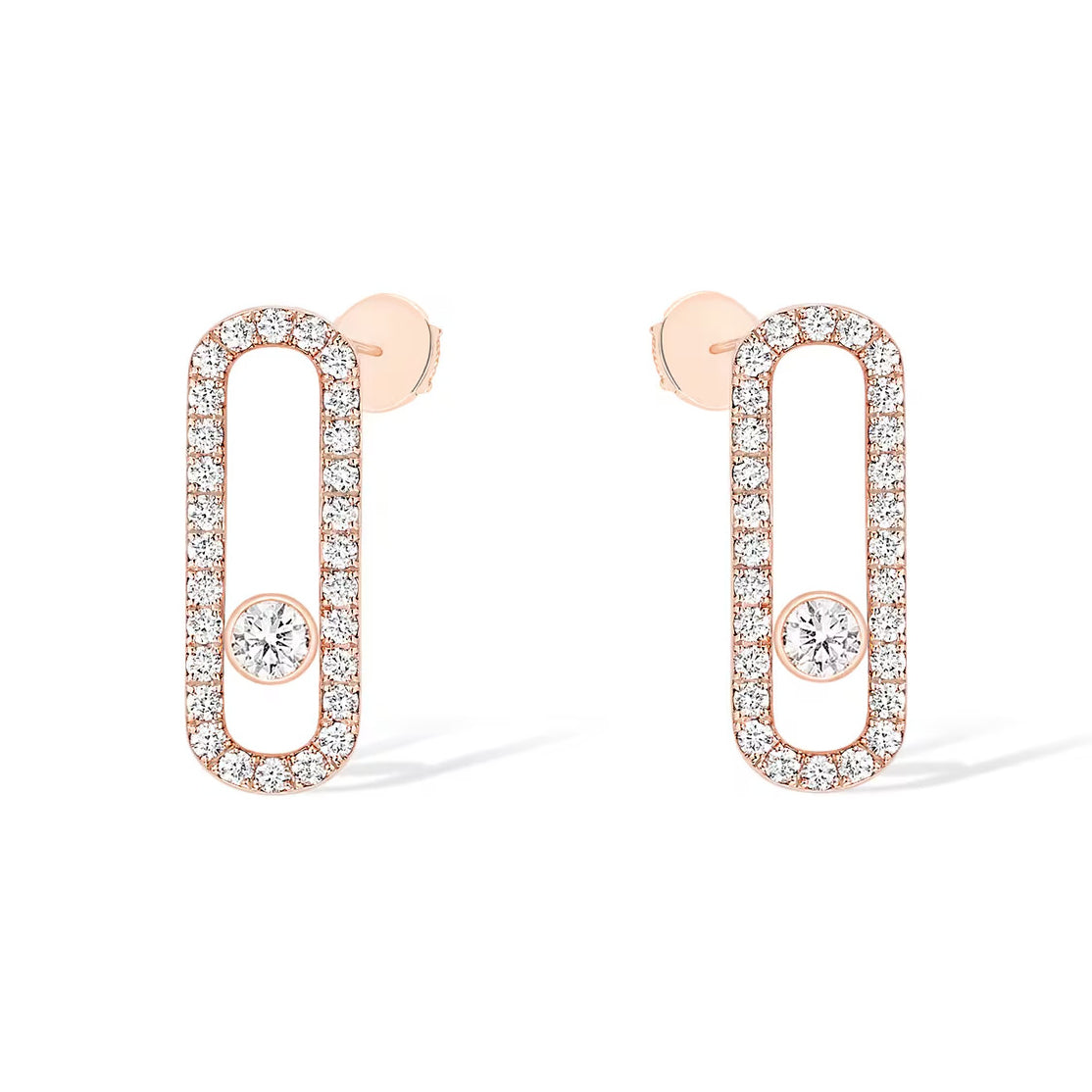 [Loco]MOVE UNO STUD DIAMOND PAVED EARRINGS