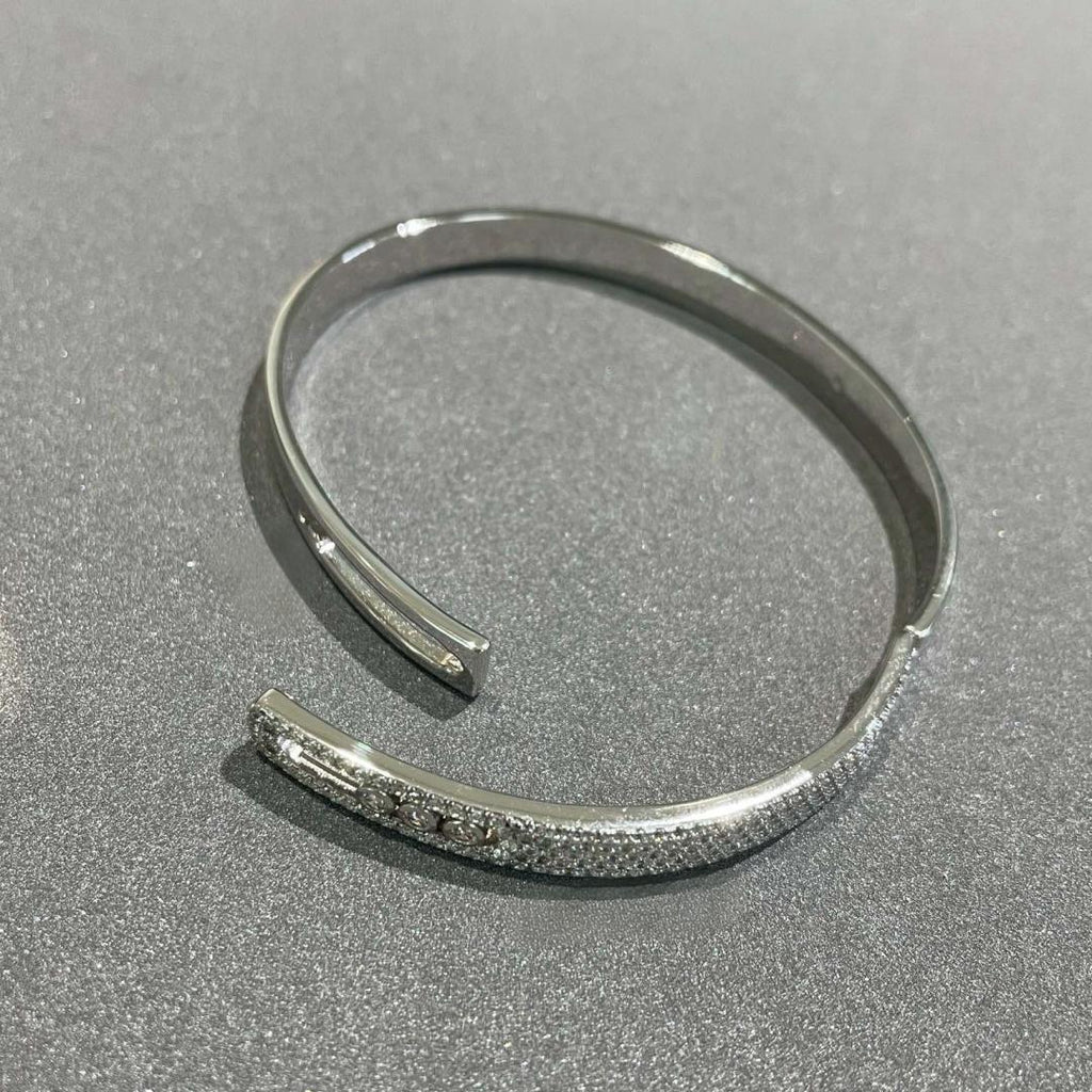 [Loco]Move Noa Rose Gold Pavé Diamond Bangle Bracelet