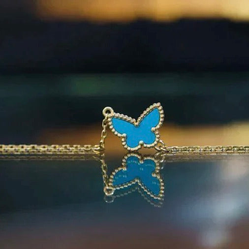 ¡®Loco¡¯BUTTERFLY TURQUOISE BUTTERFLY BRACELET