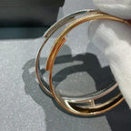 [Loco]Move Noa Rose Gold Pavé Diamond Bangle Bracelet