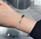 [Loco]Move Noa Rose Gold Pavé Diamond Bangle Bracelet