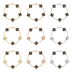 [Loco]New CLOVER 5 MOTIF GRAY MOP BRACELET COLLECTION