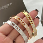 [Loco]Move Noa Rose Gold Pavé Diamond Bangle Bracelet