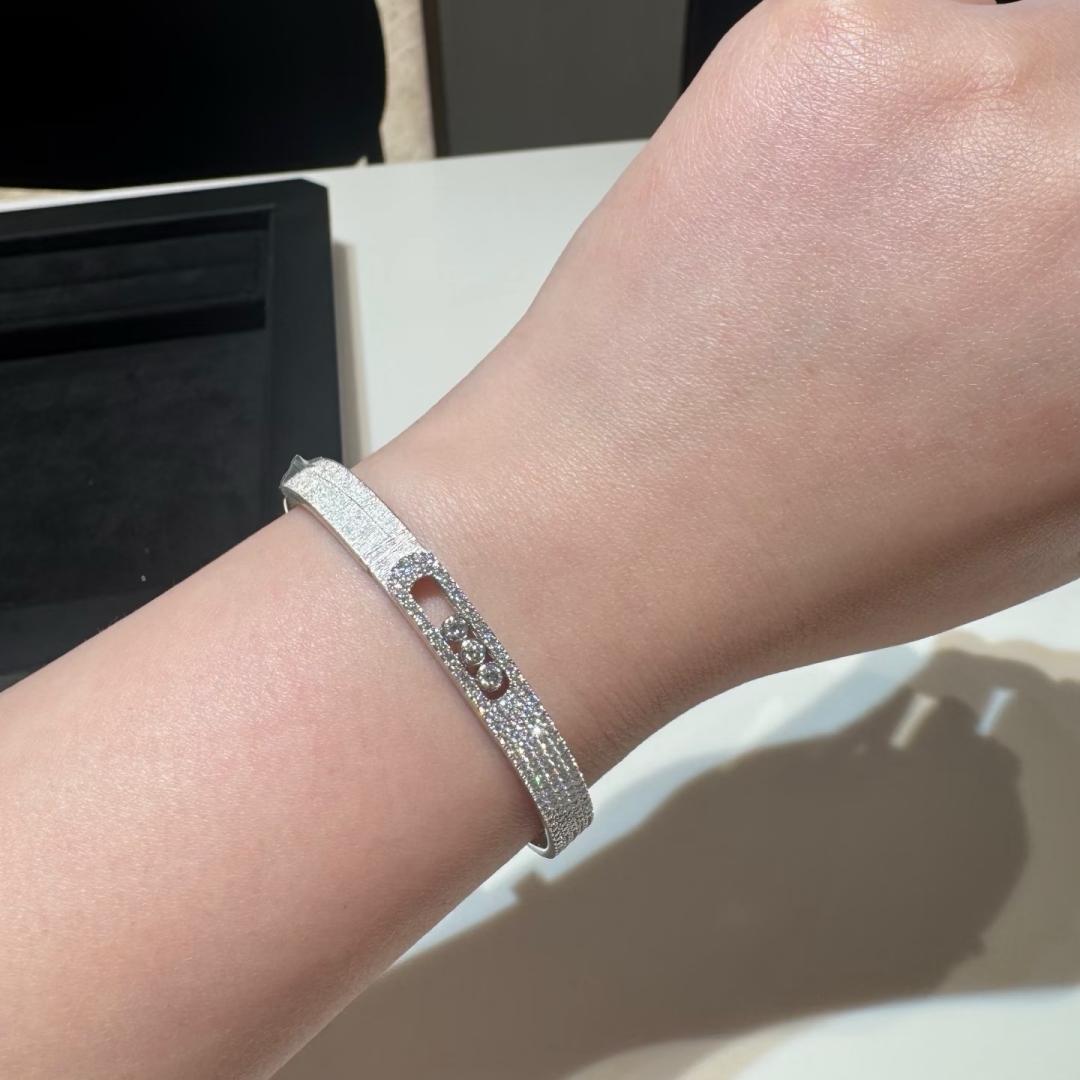 [Loco]Move Noa Ciselé half pavé bangle