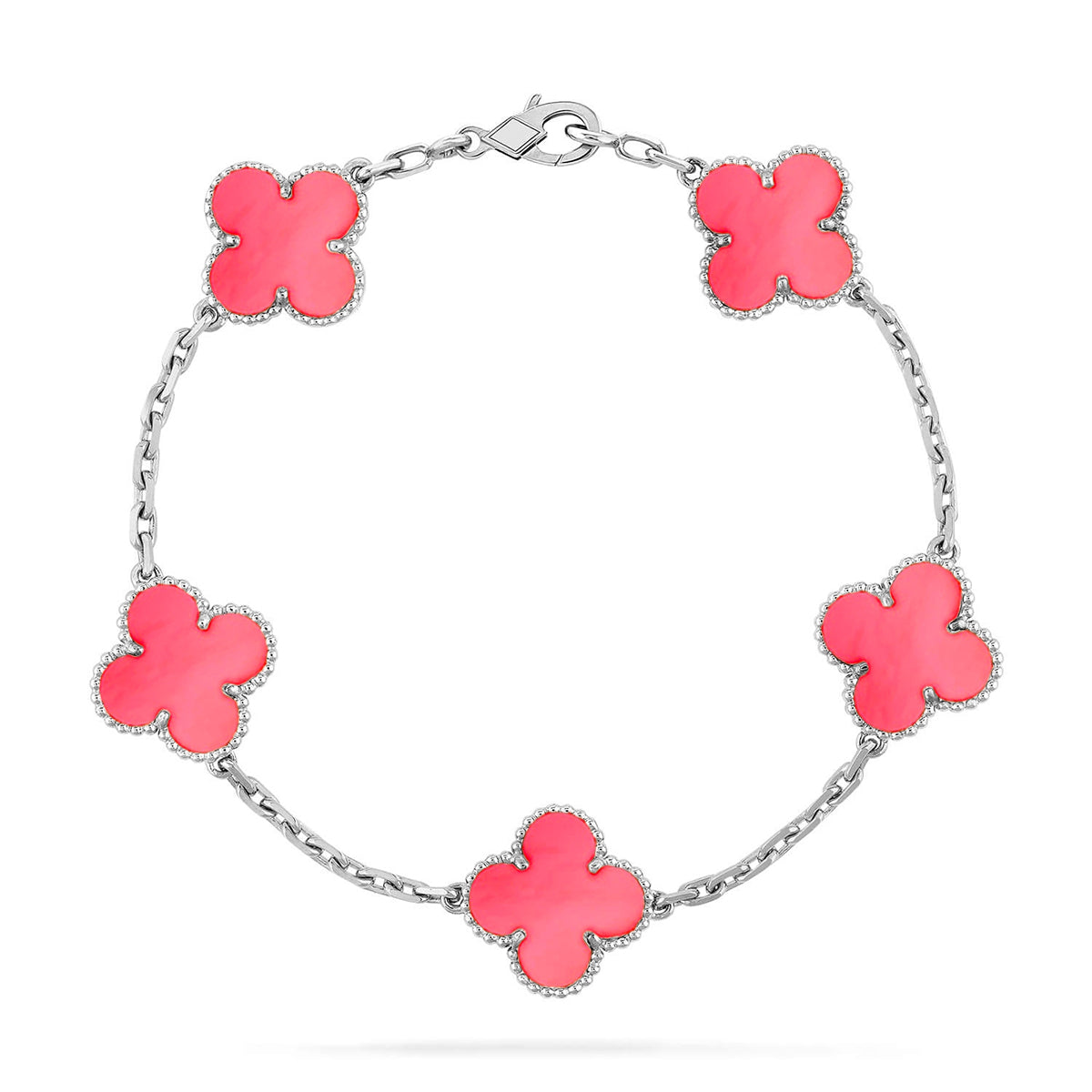 [Loco]New  CLOVER 5 MOTIFS  PINK MOP BRACELET COLLECTION