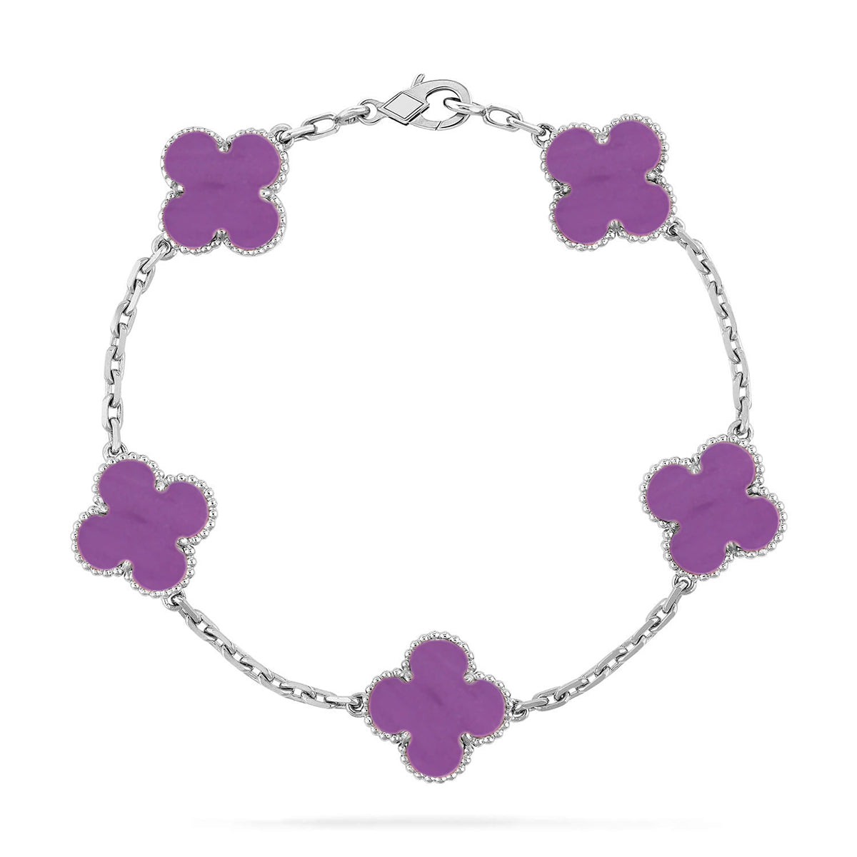 [Loco]New  CLOVER 5 MOTIF VIOLET BRACELET COLLECTION