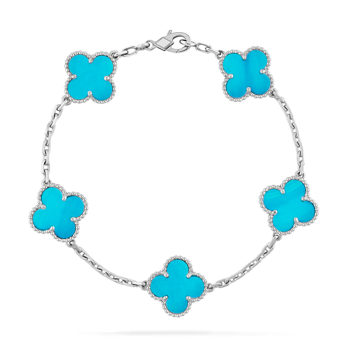 [Loco]New  CLOVER 5 MOTIF TURQUOISE BRACELET COLLECTION