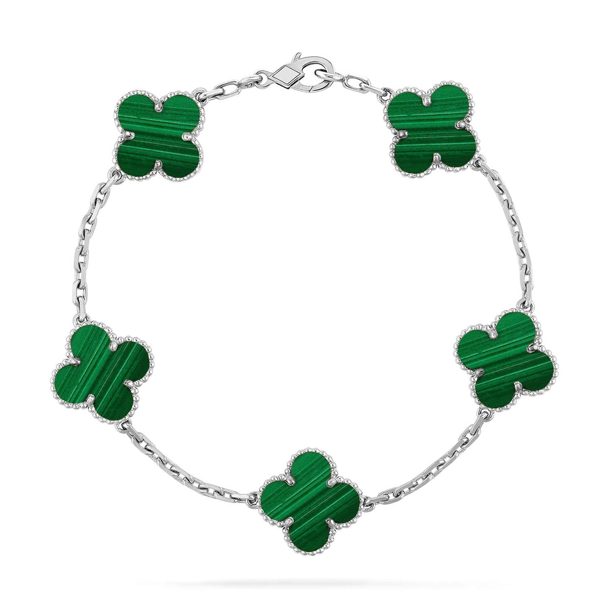 [Loco]New  CLOVER 5 MOTIF MALACHITE BRACELET COLLECTION