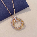 ¡®Loco¡¯TRINITY NECKLACE GOLD  DIAMONDS