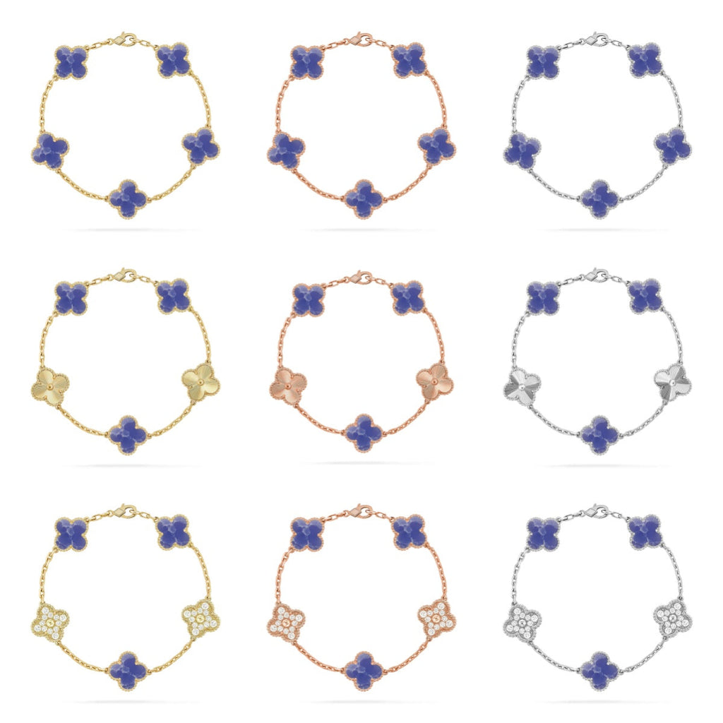 [Loco]New CLOVER 5 MOTIF BLUE VEINS BRACELET COLLECTION