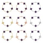 [Loco]New CLOVER 5 MOTIF COLOR GEMSTONES BRACELET COLLECTION