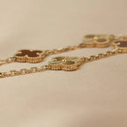 [Loco]New  CLOVER 5 MOTIF RED CORNELIAN BRACELET COLLECTION